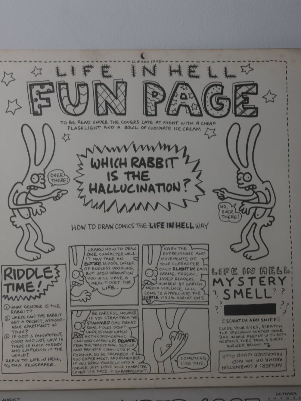 Life in Hell 1995 - 1996 16 Month Fun Calendar Matt Groening Akbar Jeff Comics - Picture 3 of 11
